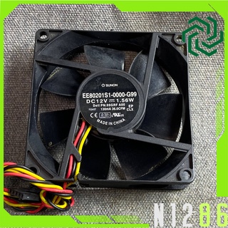 Quạt 8 cm sunon 12v 0.13a gió tốt ee80201s1-0000-g99