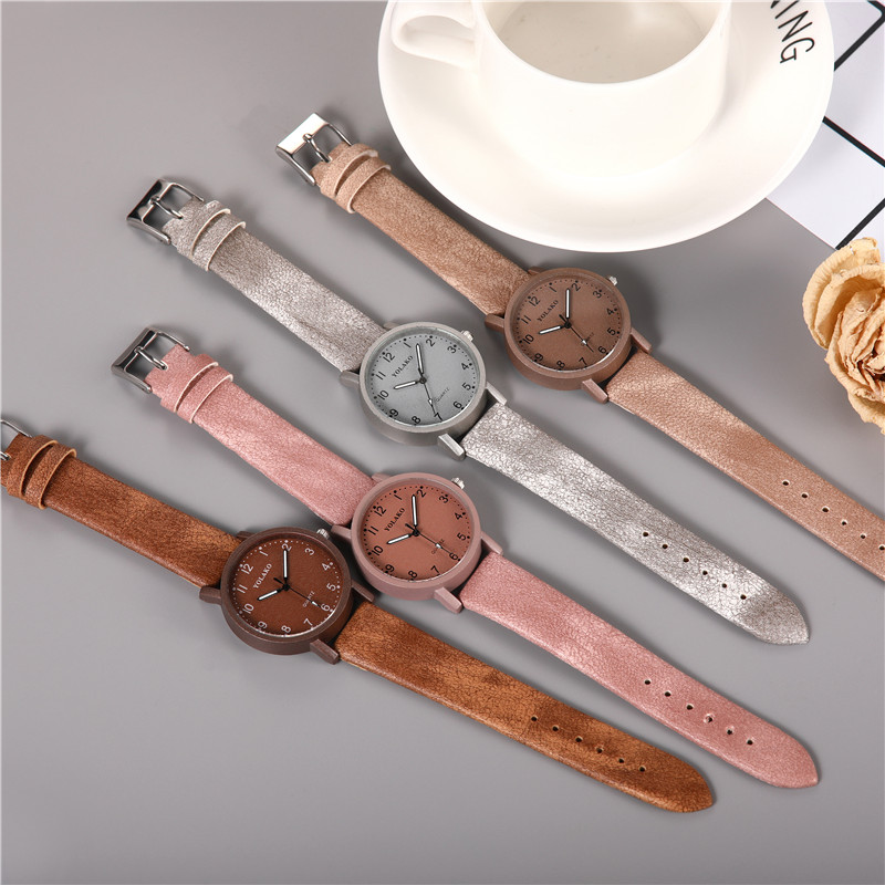 ZOLFA Elegant Pink Leather Ladies Watch Fashion Black Quartz Women Wrist Watches Dress Clocks Lady Analog Watch Đồng hồ nữ