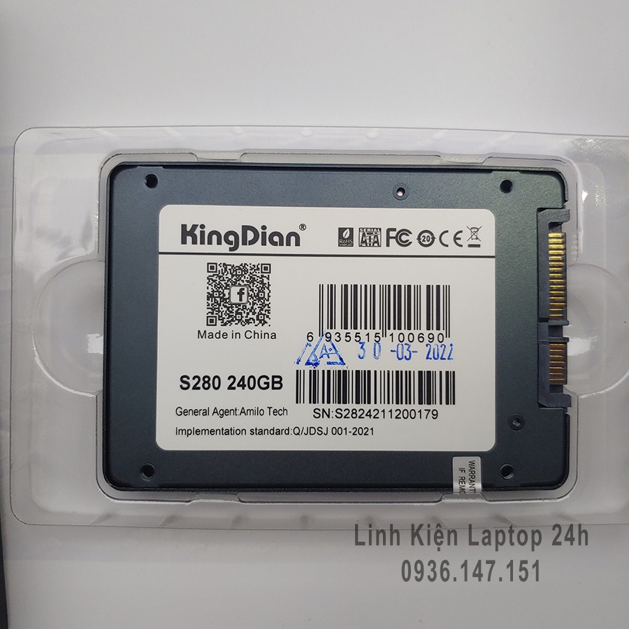 Ổ cứng SSD 120GB/128GB/240GB KingDian - Chính Hãng New 100% - Bảo hành 3 năm