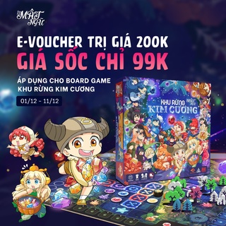 E-voucher giảm 200k khi mua trò chơi Lớp học Mật ngữ Khu Rừng Kim Cương- Boardgame VN (Áp dụng trên Shopee)