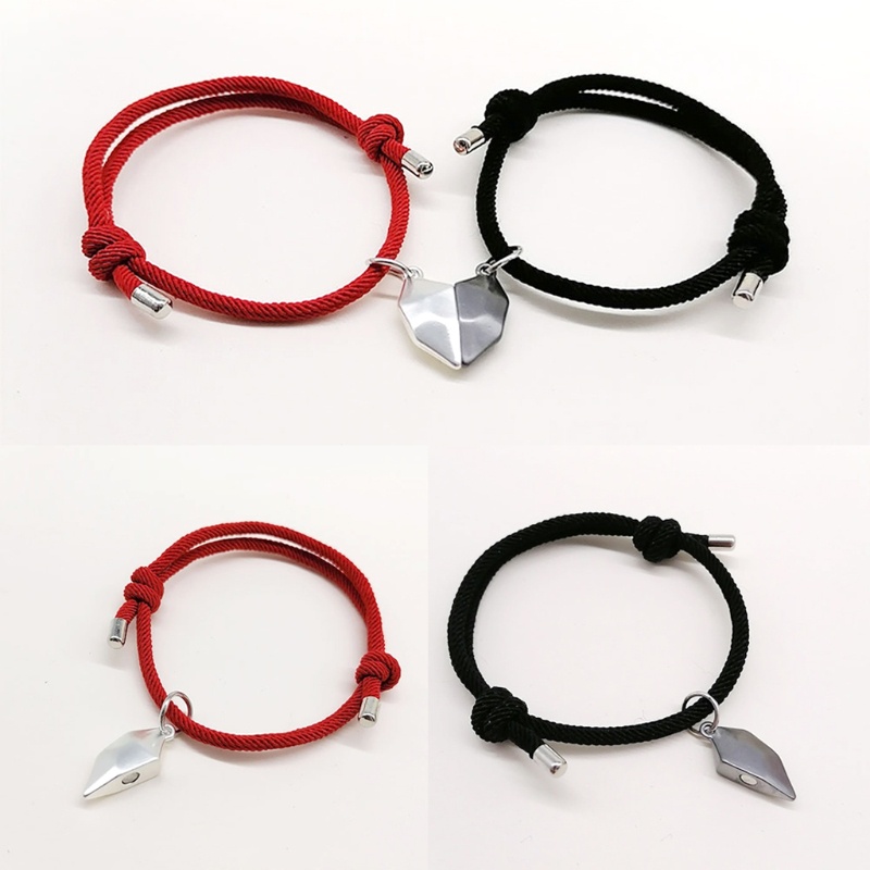 Set 2 Vòng cổ Mặt Ghép Hình Trái Tim Cho Cặp Đôi