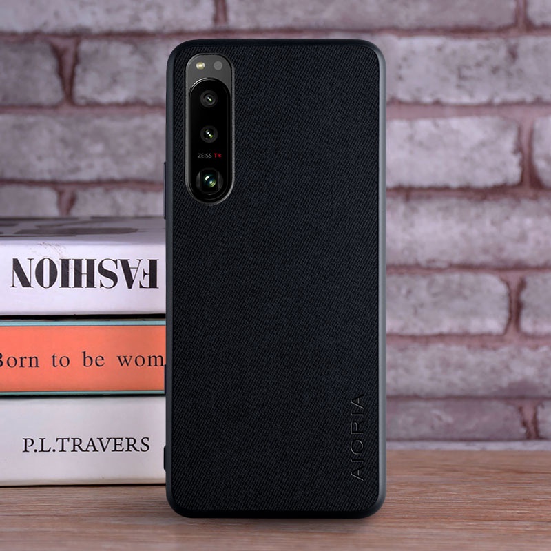 Ốp Điện Thoại Da Viền TPU Dẻo Sang Trọng Thời Trang Cho Sony Xperia 1 5 10 iii ACE 2 Pro