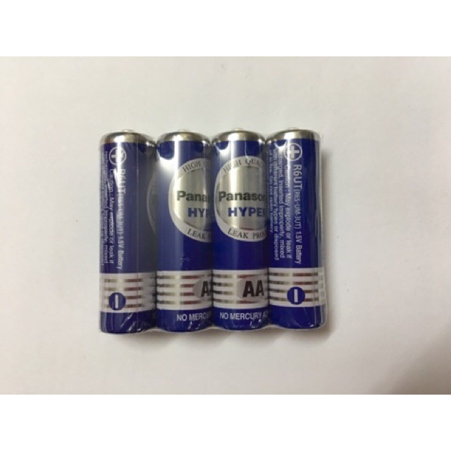Pin tiểu xanh, pin AA Panasonic (vỉ 4 viên)