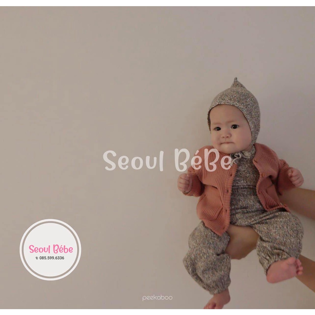 Áo cardigan Amor chất mềm mại Peekaboo made in Korea