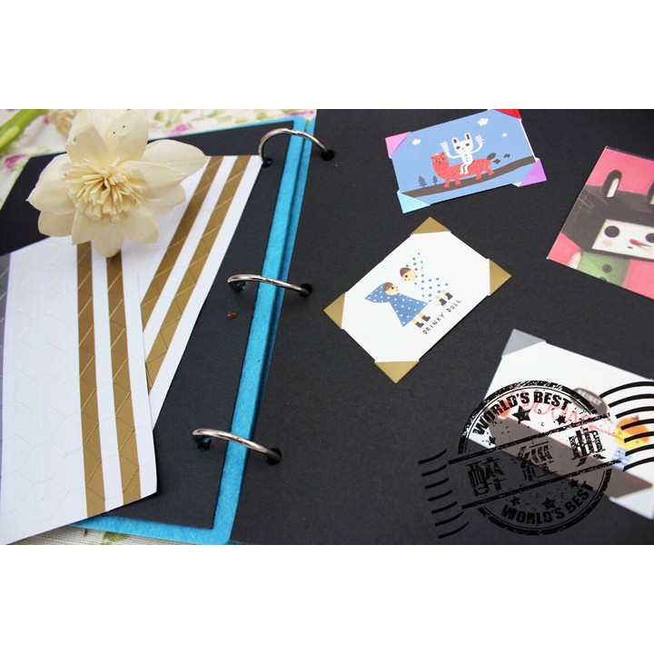 Phụ kiện dán ảnh scrapbook, dán góc ảnh