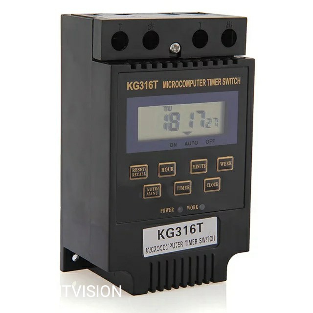 Bộ công tắc hẹn giờ tắt mở thiết bị tự động Smart Sensor KG316, AC  220V LCD hiển thị kỹ thuật số