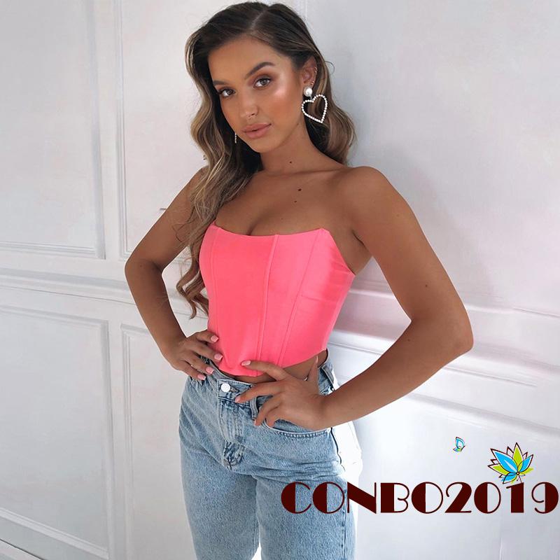 Áo Lửng Hai Dây Màu Trơn Gợi Cảm Cho Nữ