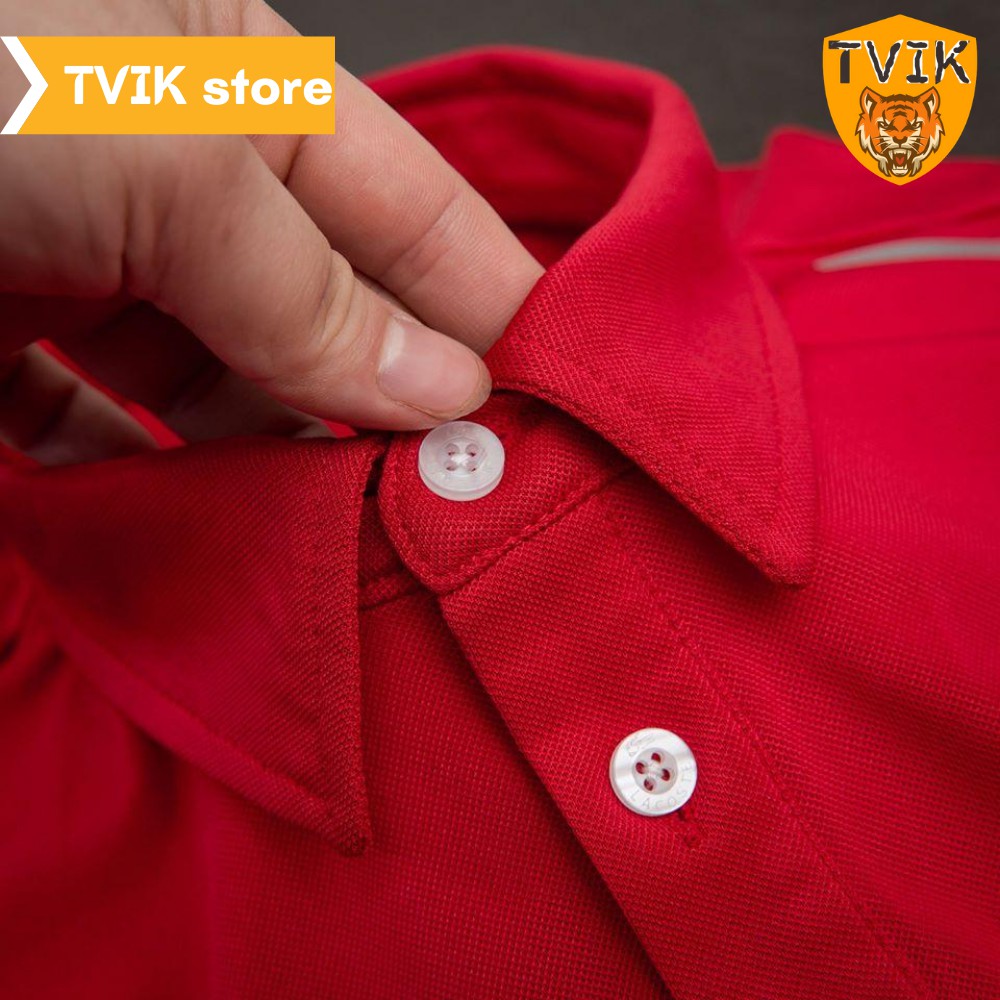 Áo thun có cổ Tvik lên form chuẩn đẹp, chất vải cá sấu co giãn mặc thoải mái, ATR | BigBuy360 - bigbuy360.vn