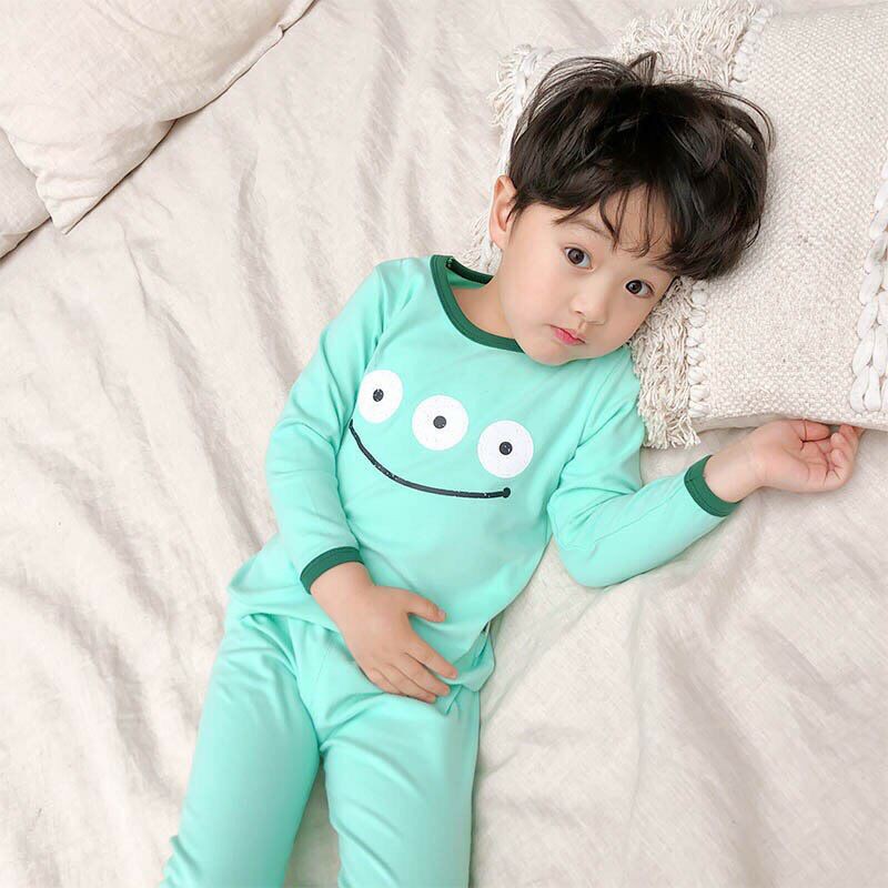 Đồ Bộ Dài Tay Cho Bé, Bộ Cotton Co Giãn Cho Bé Trai Bé Gái Mềm Mịn Họa Tiết Siêu Dễ Thương- PoSam Kids