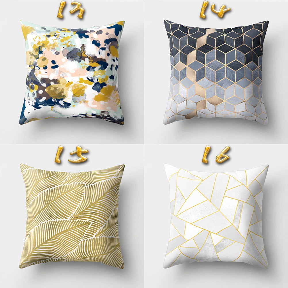 Áo gối hình vuông thiết kế họa tiết độc đáo dùng trang trí