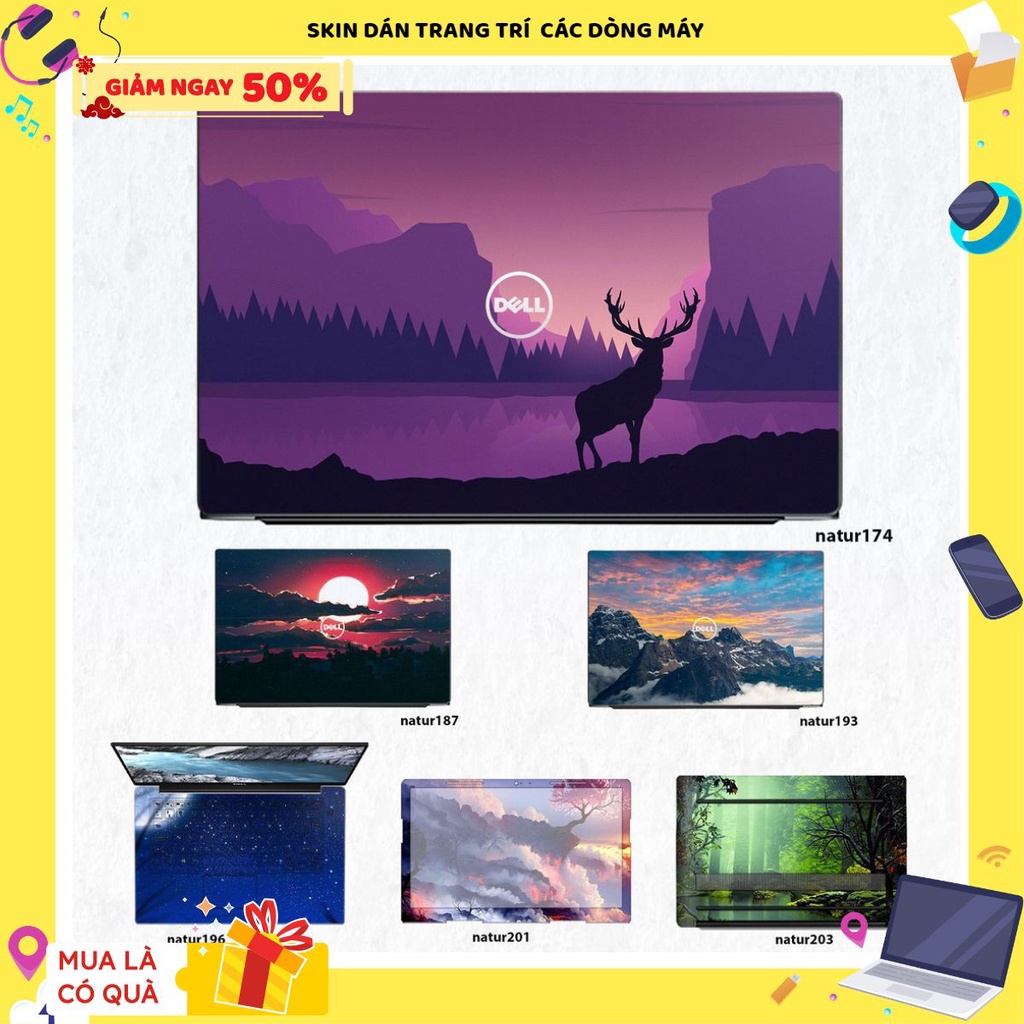 Skin dán Laptop Dell in hình thiên nhiên phong cảnh đẹp (inbox mã máy cho Shop)