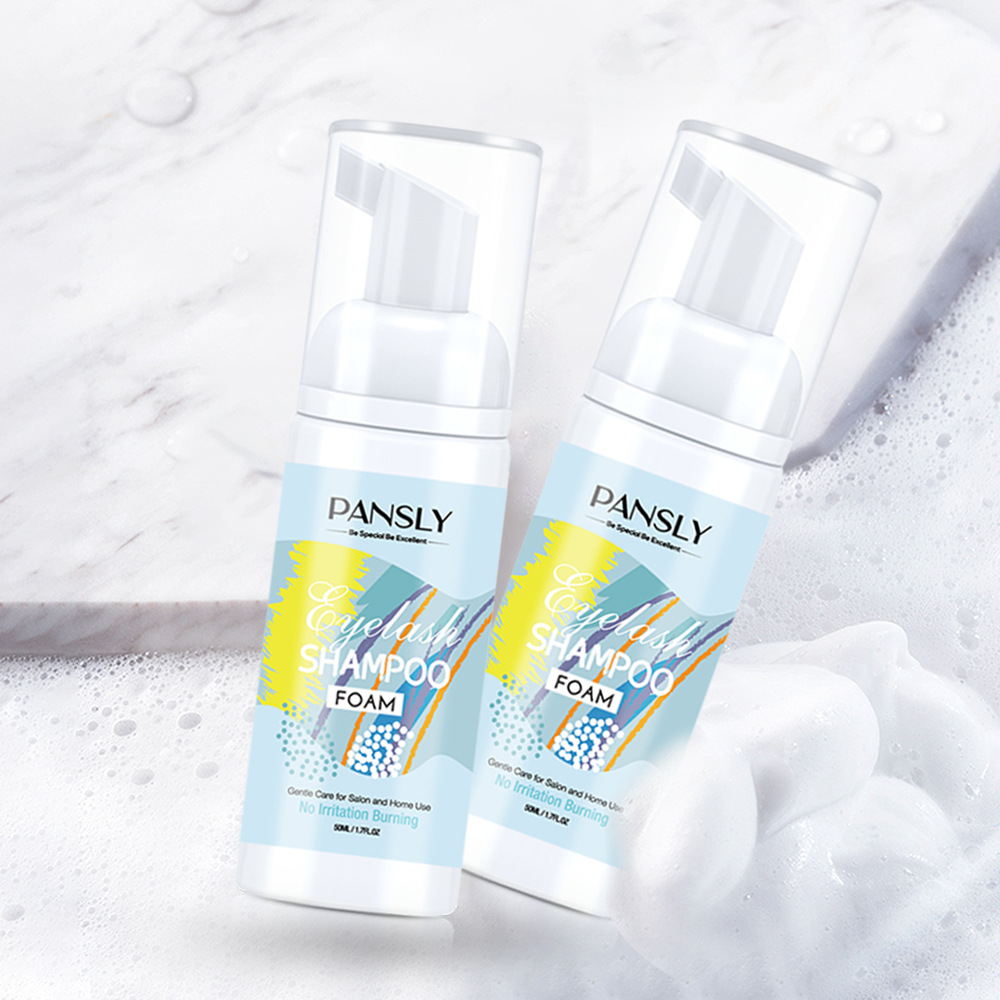 [ready] PANSLY Eyelash Shampoo Moisturizing Makeup Remover Shampoo Eyelash Shampoo 50ml -beauty