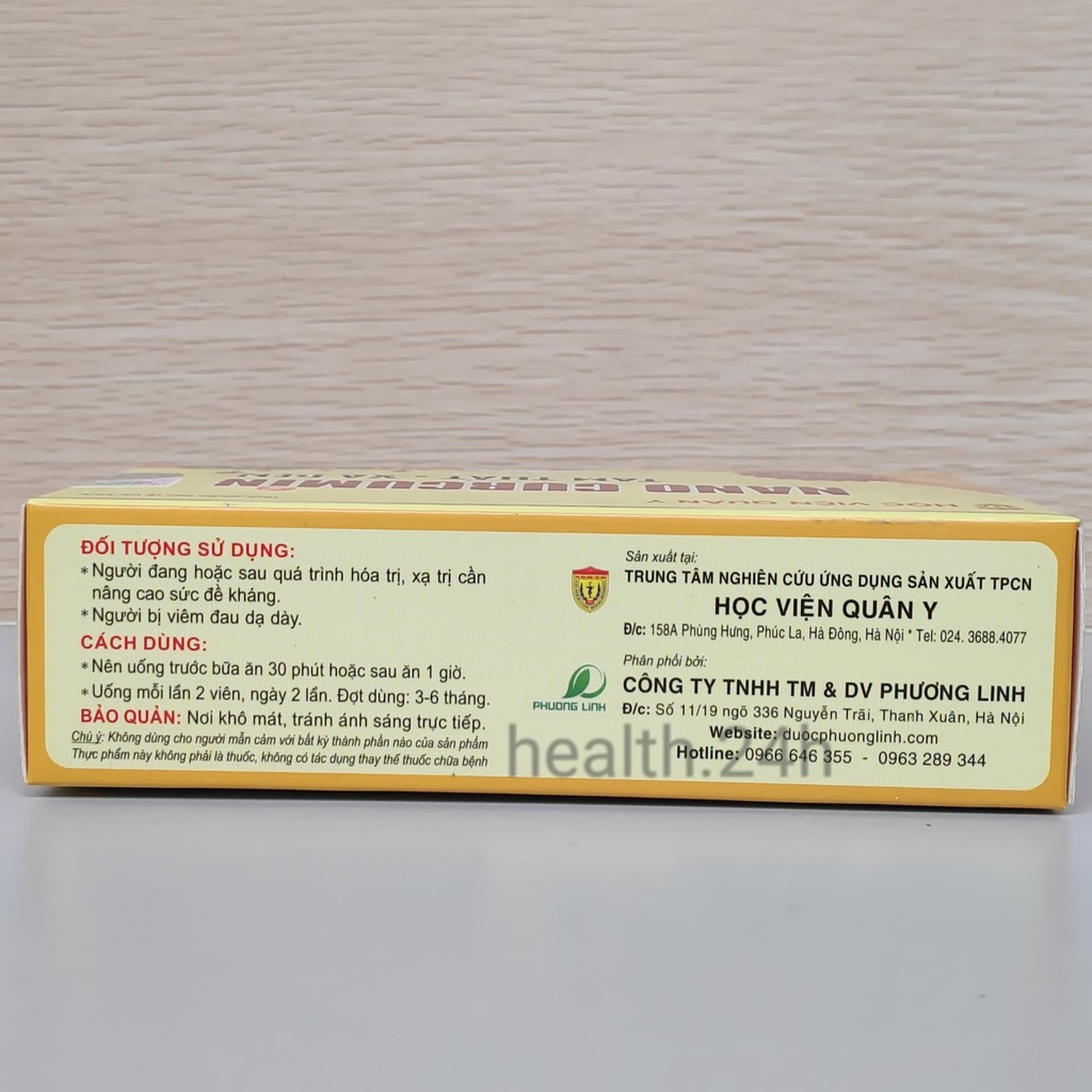 Nano Curcumin Tam Thất Xạ Đen HVQY