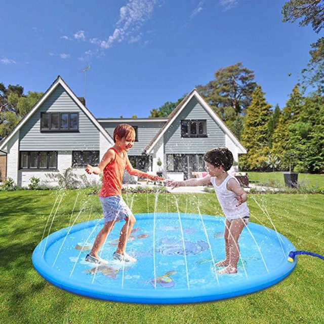 Tấm Đệm Thảm Phun Nước Cho Bé 1.7m -  Bồn Tắm, Bể Bơi Ngoài Trời Cho Bé VUi Đùa