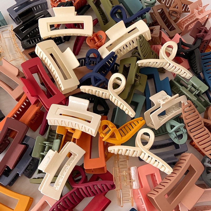 Kẹp tóc càng cua nhám phong cách Hàn Quốc