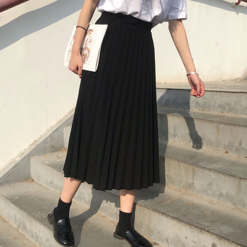 (ORDER) Chân váy xếp li dài 2 màu amazing girl - 4 ảnh thật cuối | BigBuy360 - bigbuy360.vn