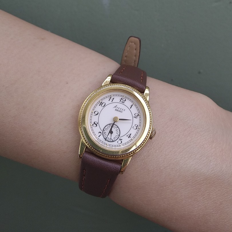 Đồng hồ Si Nhật Nữ 𝐒𝐄𝐈𝐊𝐎 Dây da thay mới (có bảo hành)