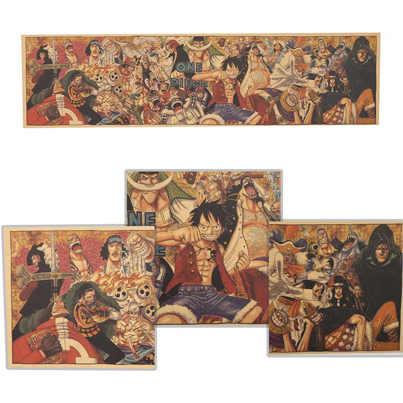 Tranh treo tường DL hình One Piece 72x19cm trang trí nội thất