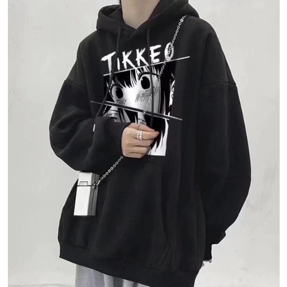 Áo Khoác Hoodie Tay Dài Dáng Rộng In Hình Anime Thời Trang Thu Đông Cho Nam Và Nữ Size M-8XL