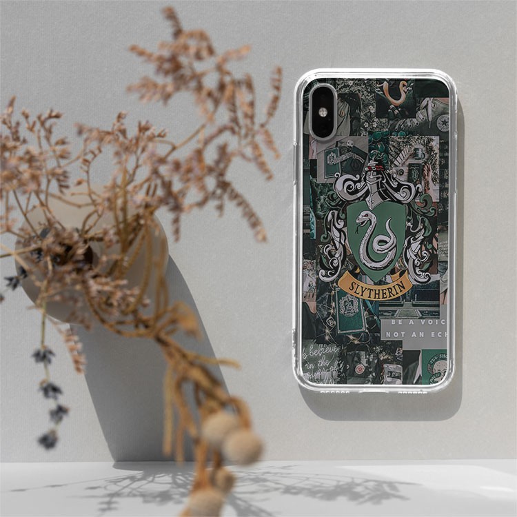 Ốp lưng Slytherin logo Harry Potter BE A VOICE cho Iphone 5 6 7 8 Plus 11 12 Pro Max X Xr PAP20210092