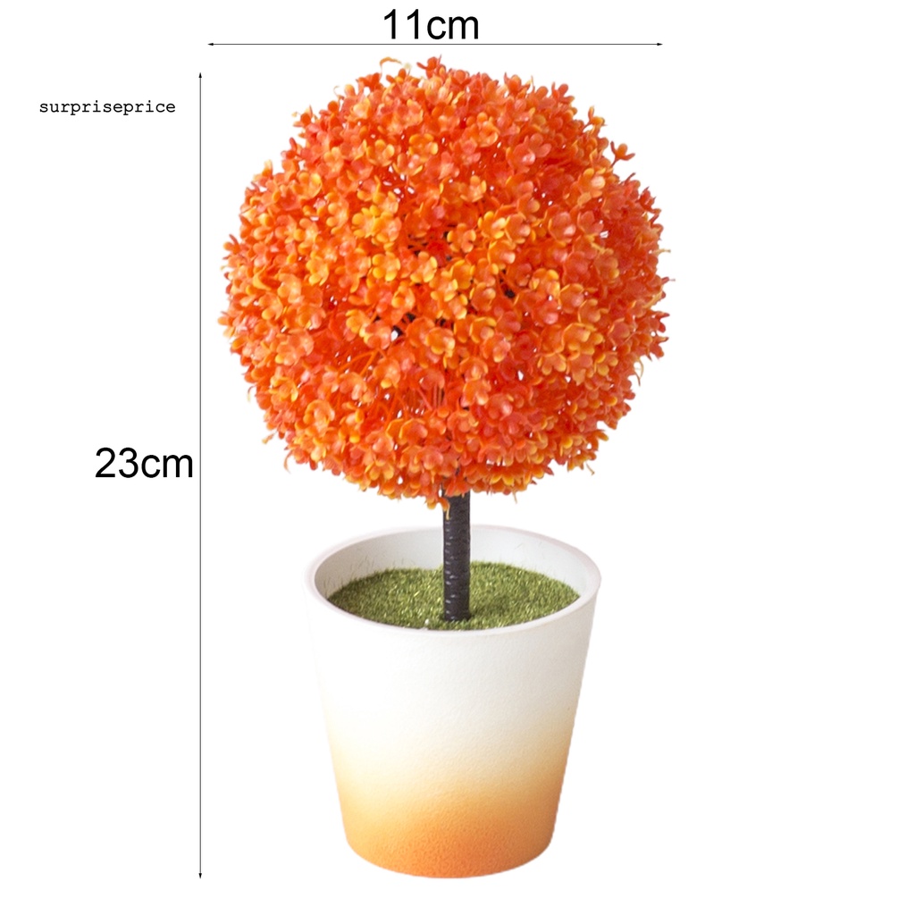 Chậu cây cảnh giả hình tròn bằng nhựa trang trí nhà cửa