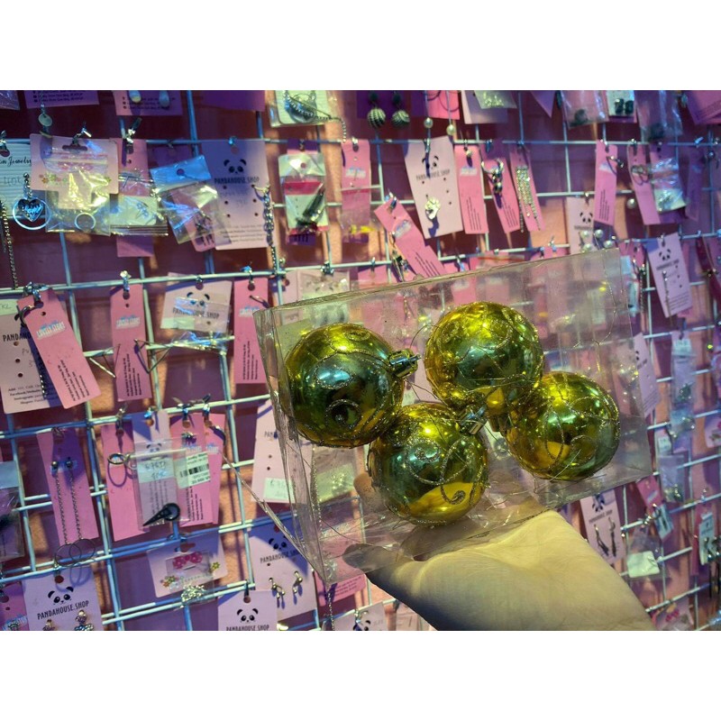 Quả châu trang tró noel đủ màu