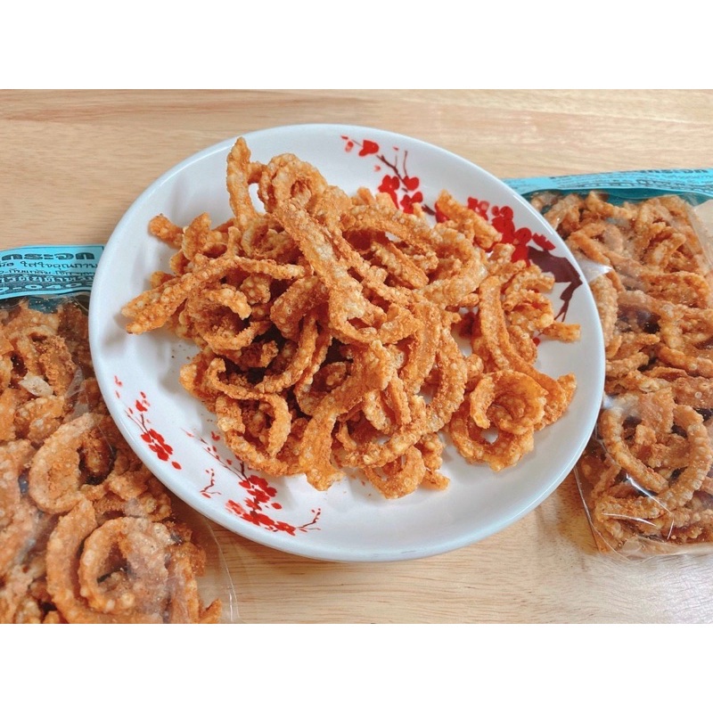 Da heo chiên phồng giòn giai BBQ Thái Lan