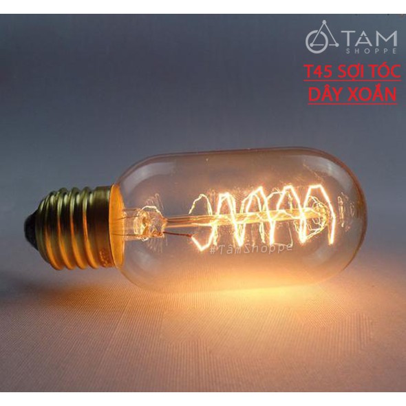 Bóng đèn sợi tóc Edison 1 đốt T45 DLTT