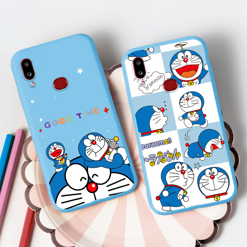 Doraemon Cheap Phone Case for Samsung A9 2018 A7 2018 2017 A8 Plus 2018 A60 A70 A71 4G A720 A730 A750 A81 A90 5G A91 J4 2018 Core Silicone Painted Protection Cover