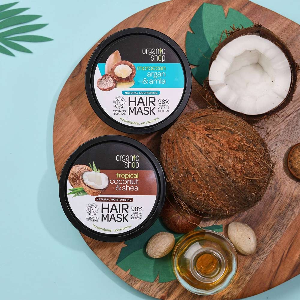 Kem ủ tóc phục hồi hư tổn Bơ Mật ong Organic Shop Hair Mask Honey & Avocado 250ml