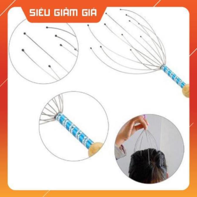 ps799 Cây gãi đầu hình bạch tuộc 12 châm cứu thư giãn Ma20s 12