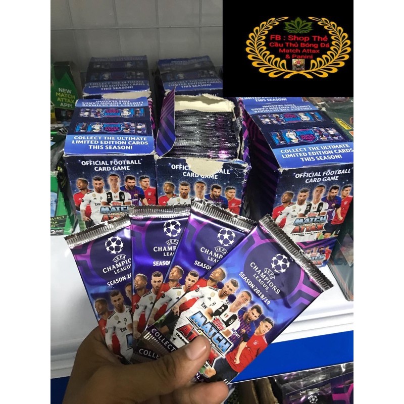 [ Pack lẻ ] Match Attax Champion League mùa 2018/19 ( 7 thẻ )