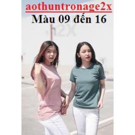 ÁO THUN TRƠN, ĐỐM NAM NỮ #AGE2X NHIỀU MÀU (Các Màu Từ 09 Đến 16) ❗️