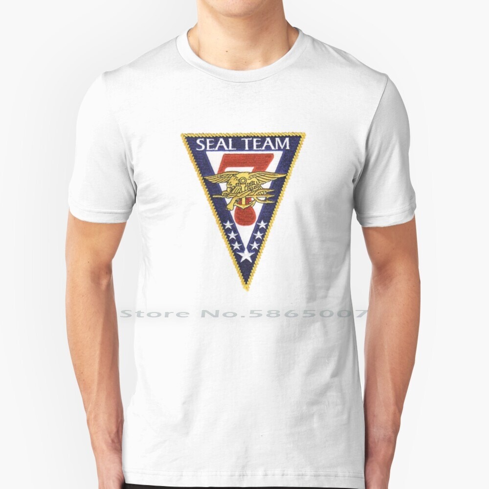 Us Navy Seal Team Seven T Shirt 100% Cotton Chiến Tranh Lính Quân Sự Navy _ Seal Team7 Dưới Nước Div