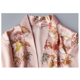 SET ÁO CHOÀNG ĐẦM NGỦ LỤA - florafashionvn