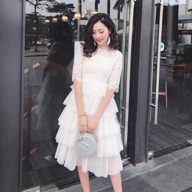 Đầm tầng công chúa kèm ảnh thât