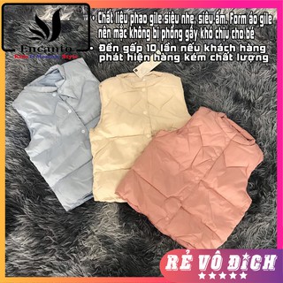 Áo phao gile trẻ em siêu nhẹ siêu ấm cho bé trai và bé gái
