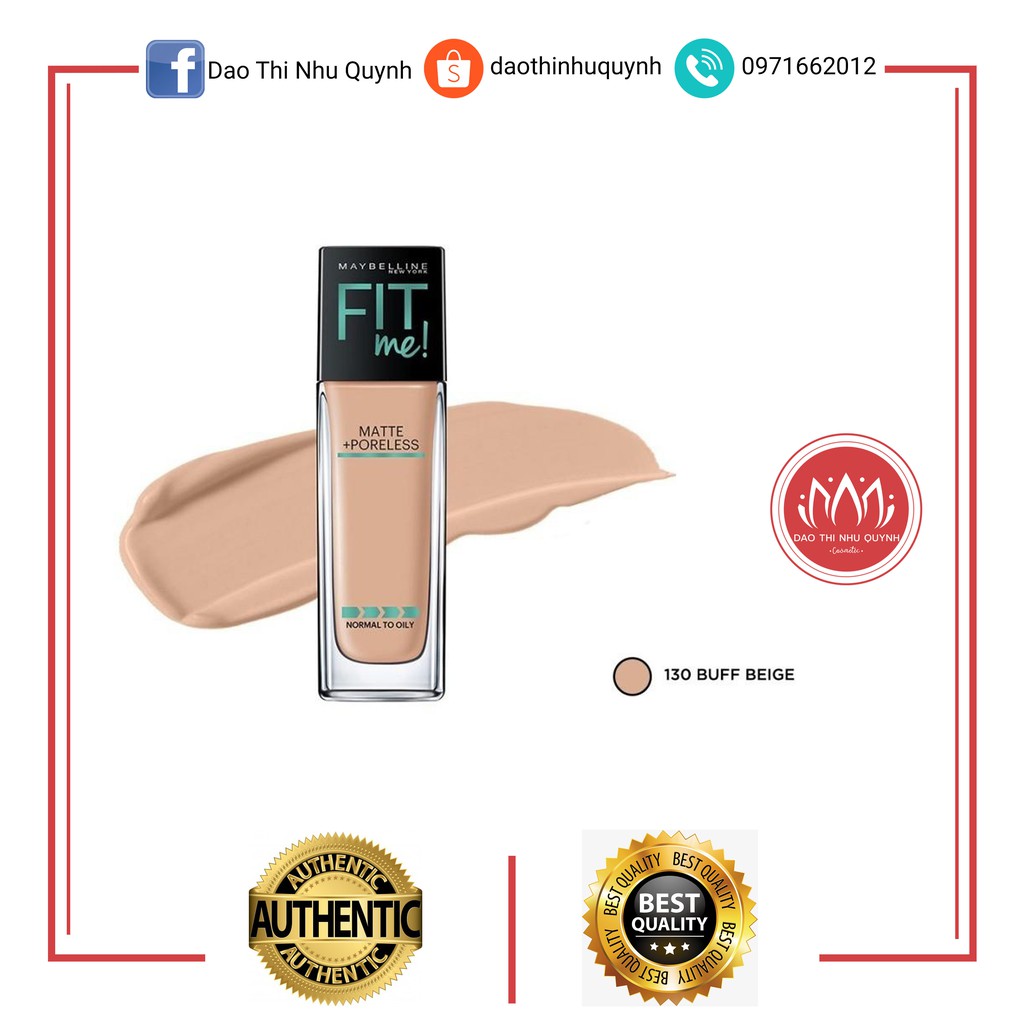 Kem Nền Mịn Lì Tự Nhiên Maybelline Fit Me - 30ml