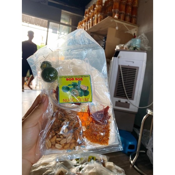 Bánh tráng sốt tắc bonbon