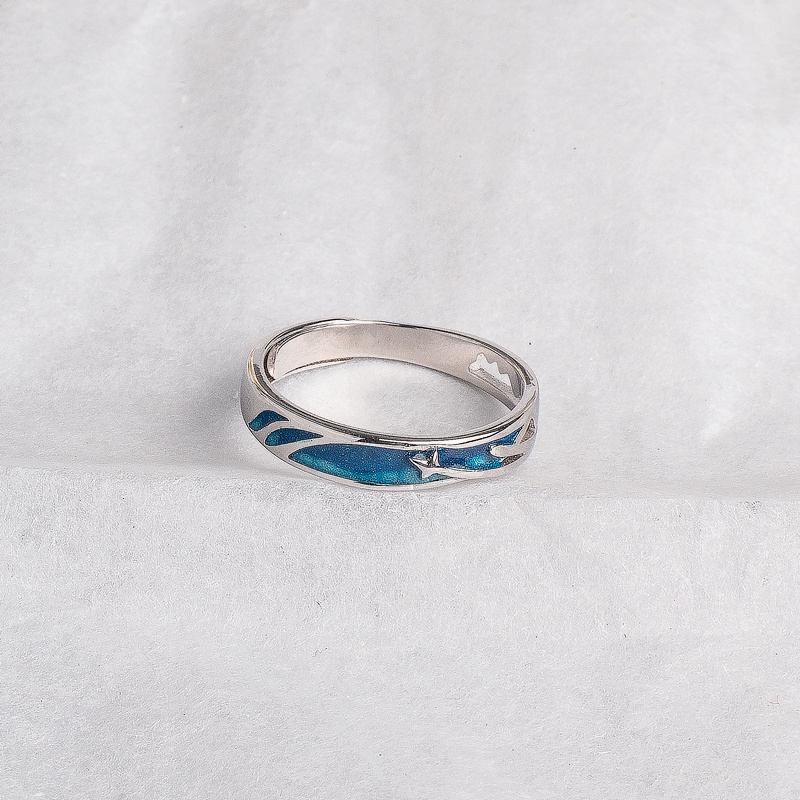 Nhẫn Đôi Nam Nữ Meteor Ring Đính Đá Và Sao Chổi Vĩnh Hằng Loki Accessories - Nhẫn Cập Đôi Titan Không Gỉ- Meteor Ring