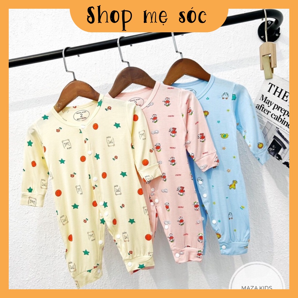 Body suit, body dài tay cho bé trai, bé gái họa tiết đặc sắc, chất thun lạnh mềm mát cho bé mesocshop