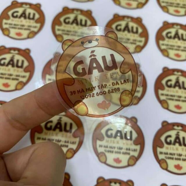 [HCM] In Tem Dán Nhãn Sticker theo yêu cầu