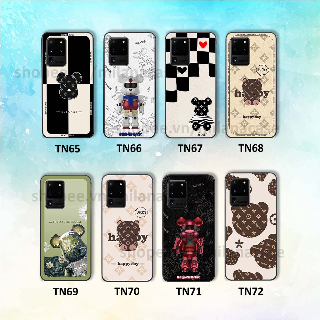 Ốp Samsung S20 Ultra gấu be@rBrick gấu Teddy Kaws siêu đẹp, phong cách, cá tính