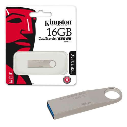 [CHÍNH HÃNG] USB Kingston SE9 16GB – Kingston DataTraveler – Vỏ thép thời trang, nhỏ gọn - BH 5 năm