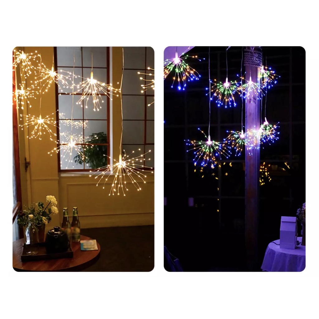 Dây đèn Led PHÁO HOA dùng để trang trí ngoài trời chống nước tuyệt đối, Sân Vườn, trang trí tết 2022