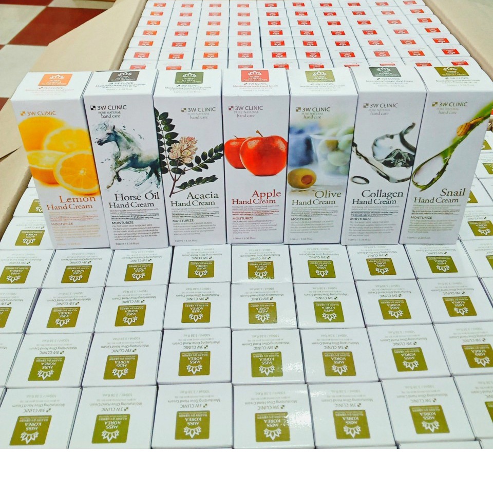 Kem dưỡng da tay 3W Clinic Acacia Hand Cream 100ml Hàn Quốc - QM Beauty