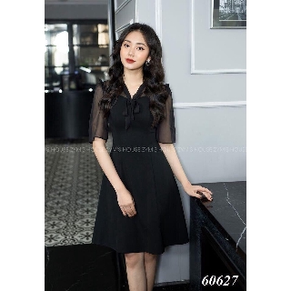 H Đầm Nữ Tay Lỡ Thun Nhập Phối Voan Nhẹ Nhàng Nữ Tính Mẩu Siêu Đẹp - 60627