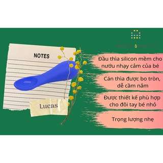Thìa tập ăn silicon Marcus & Marcus Lucas