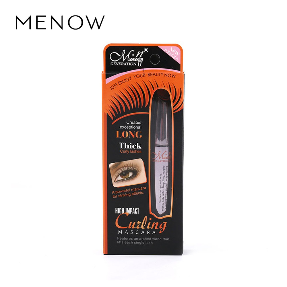 Mascara Sợi 3D Làm Dài/ Dày Và Cong Mi Chống Nước Lâu Trôi Menow