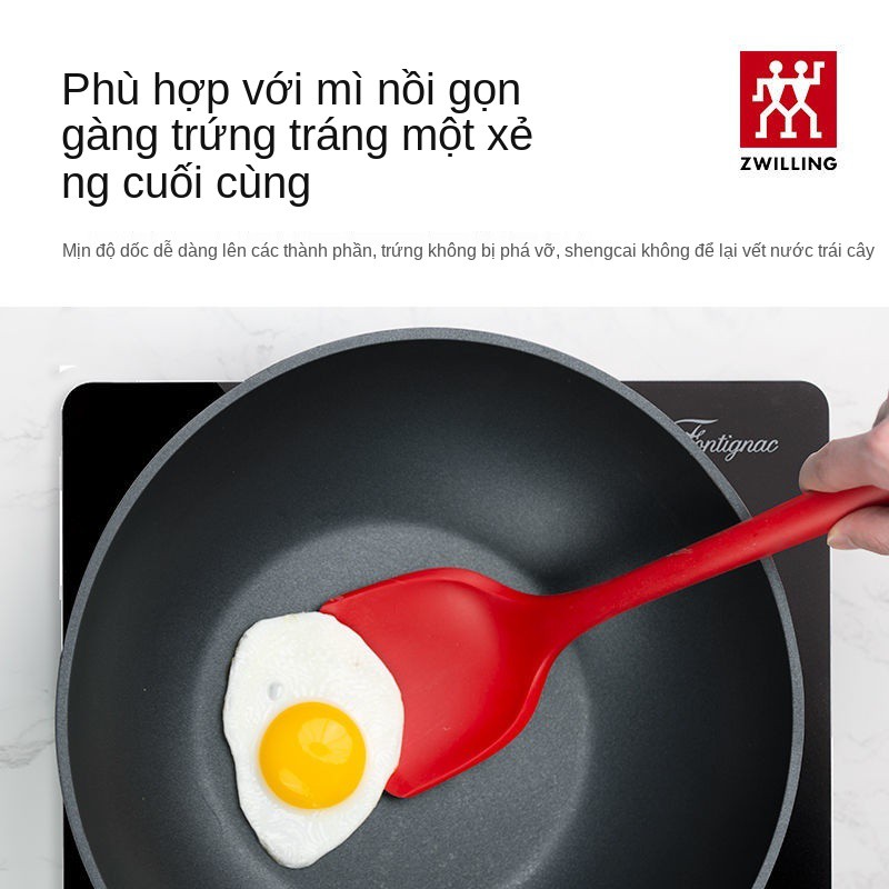 Zwilling Đức Dao trộn silicone chịu nhiệt độ cao Dụng cụ nấu ăn spatula kết hợp thìa đối tác chống dính